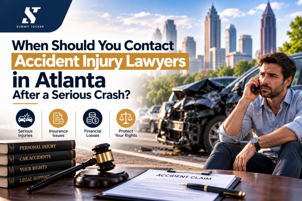When Should You Contact Accident Injury Lawyers in Atlanta After a Serious Crash?
